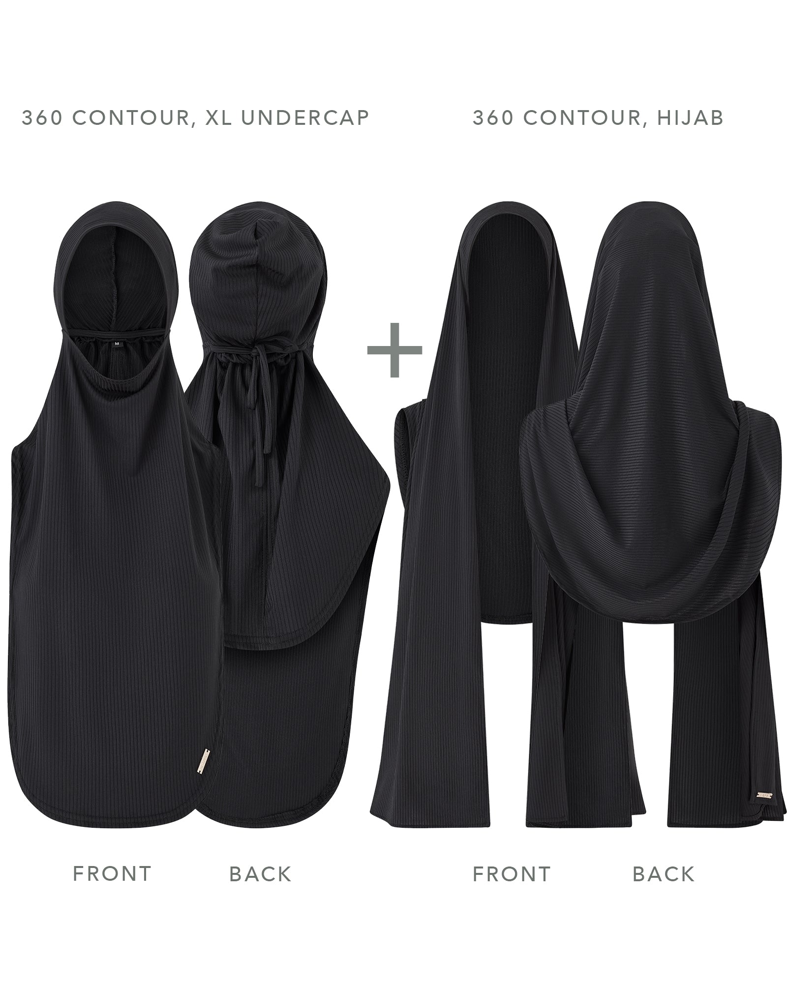 Exclusively designed by HĀNM - 360 Contour, designer Hijab set