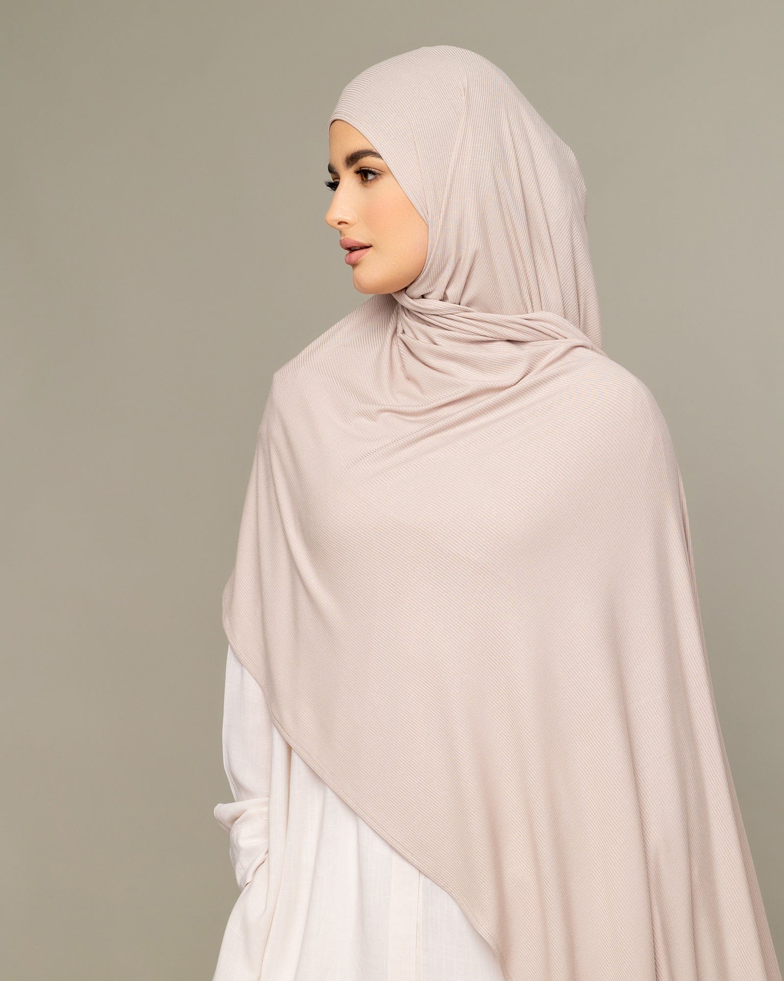 Soft, Ribbed Cotton Jersey Hijabs For Easy Hijab Styling – HĀNM